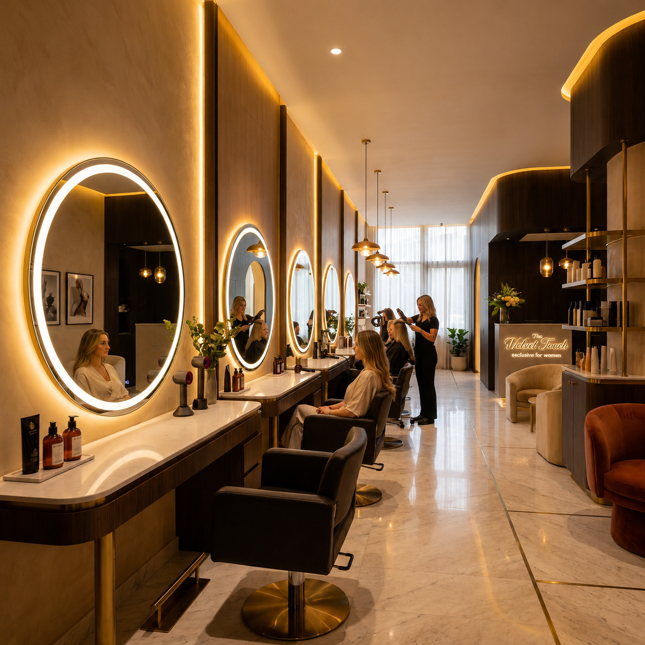 Luxury Hair Studio Interior